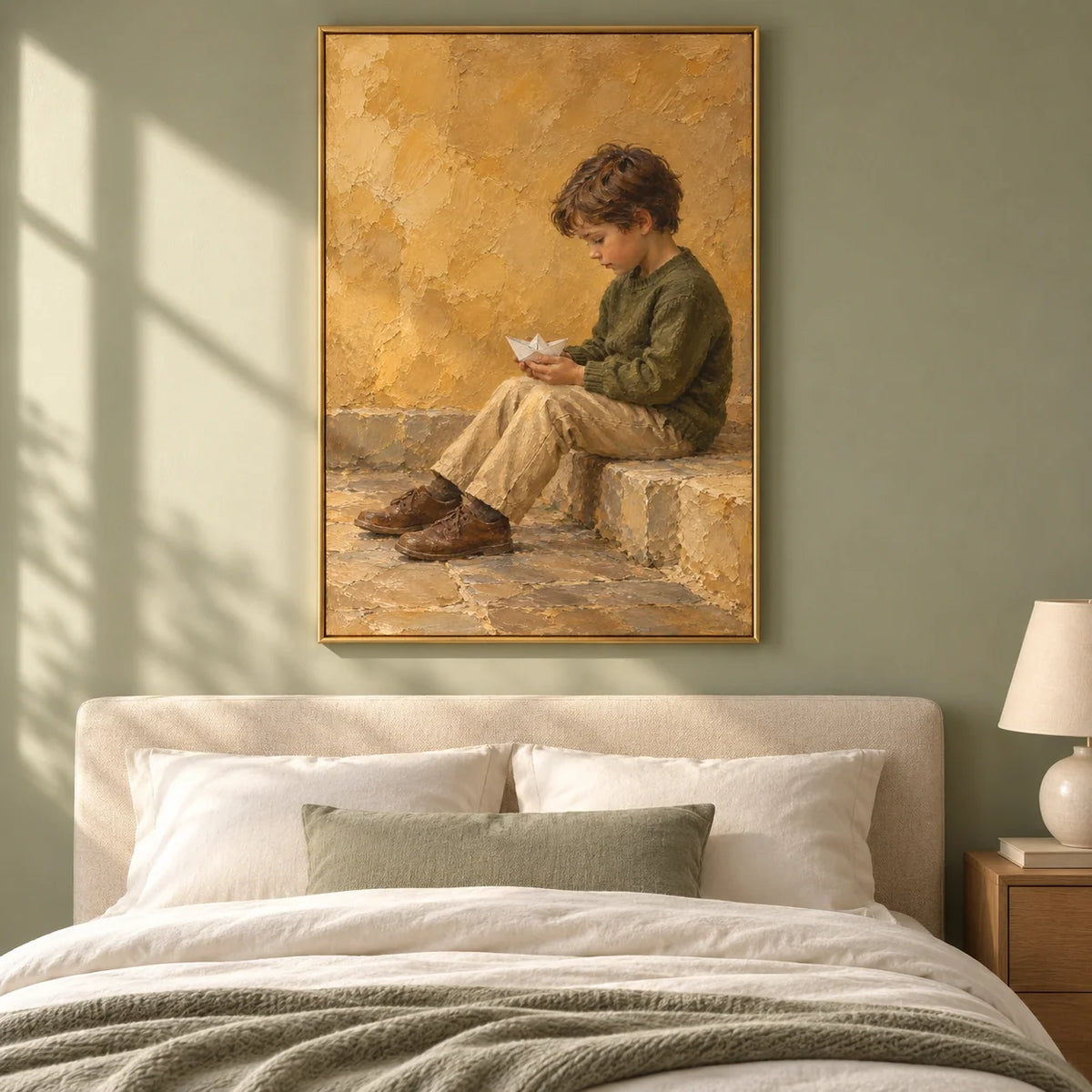An Afternoon Voyage | Hand-Painted Portrait Oil Painting