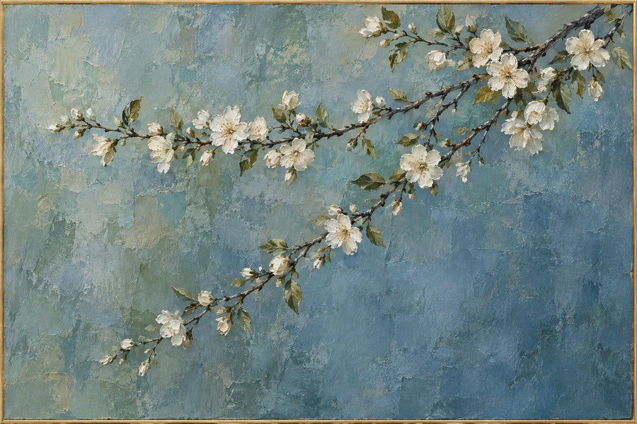 Blossoms Above Blue