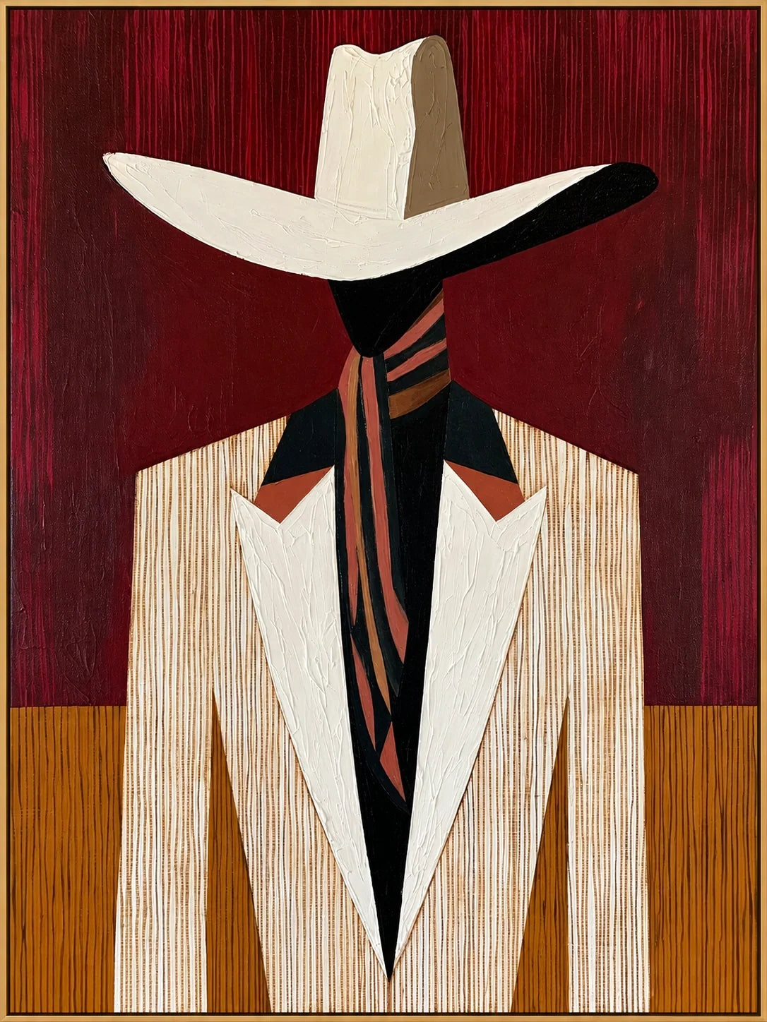 Ivory Pinstripe