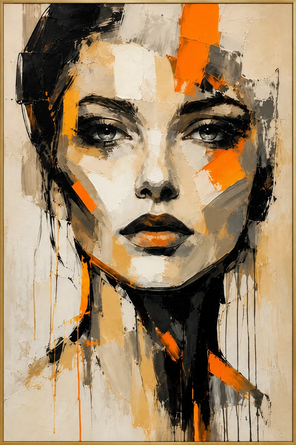 Face in Firelight