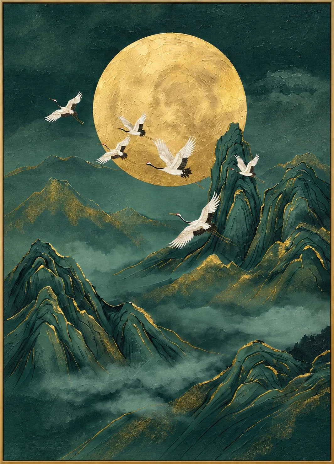 Moonlit Cranes