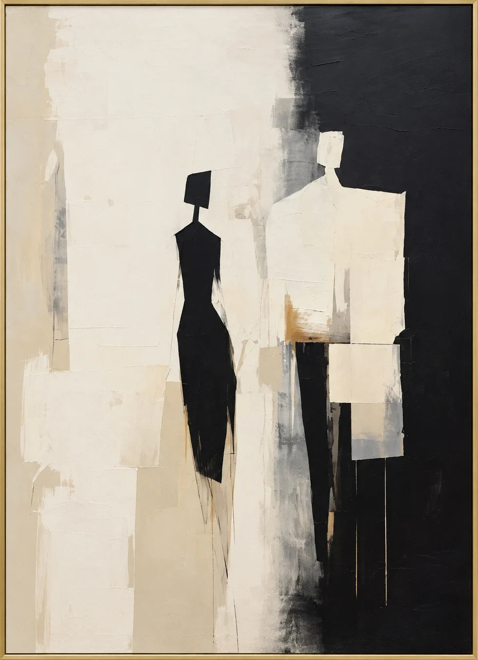 At the Divide | Hand-Painted Figurative Oil Painting