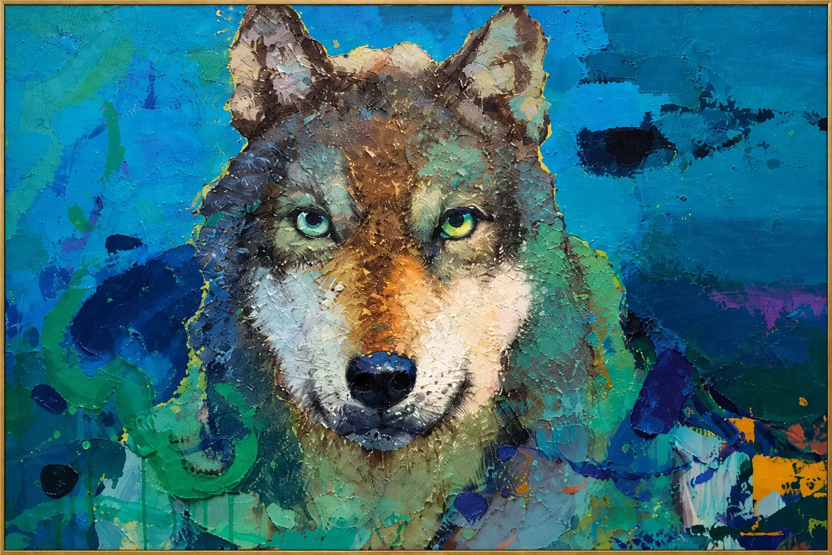 Wolf in Teal