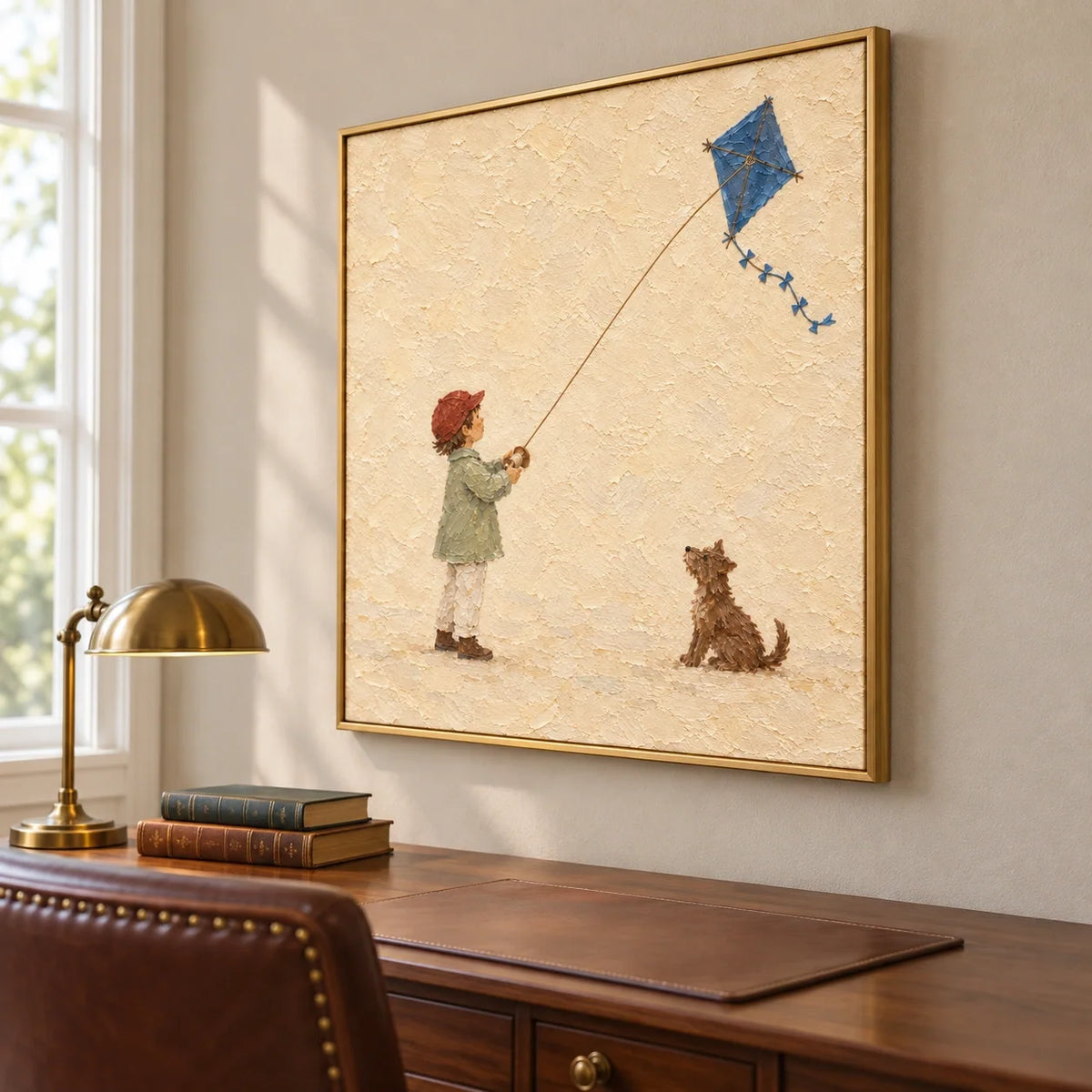 A Little Flight | Hand-Painted Figurative Oil Painting