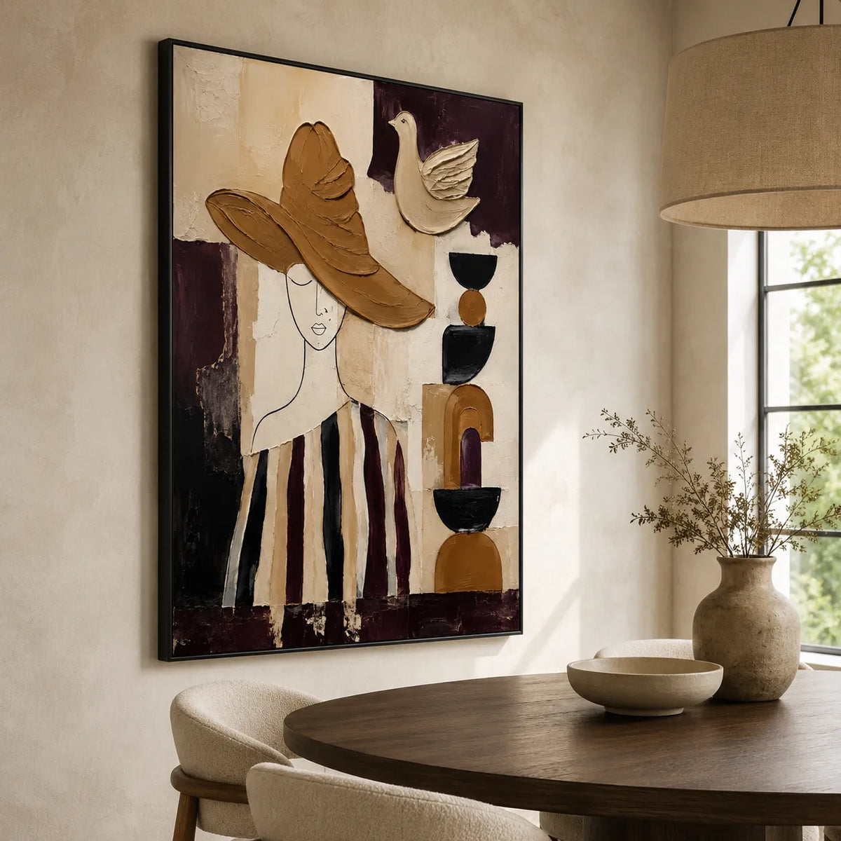 Above the Brim | Hand-Painted Figurative Oil Painting